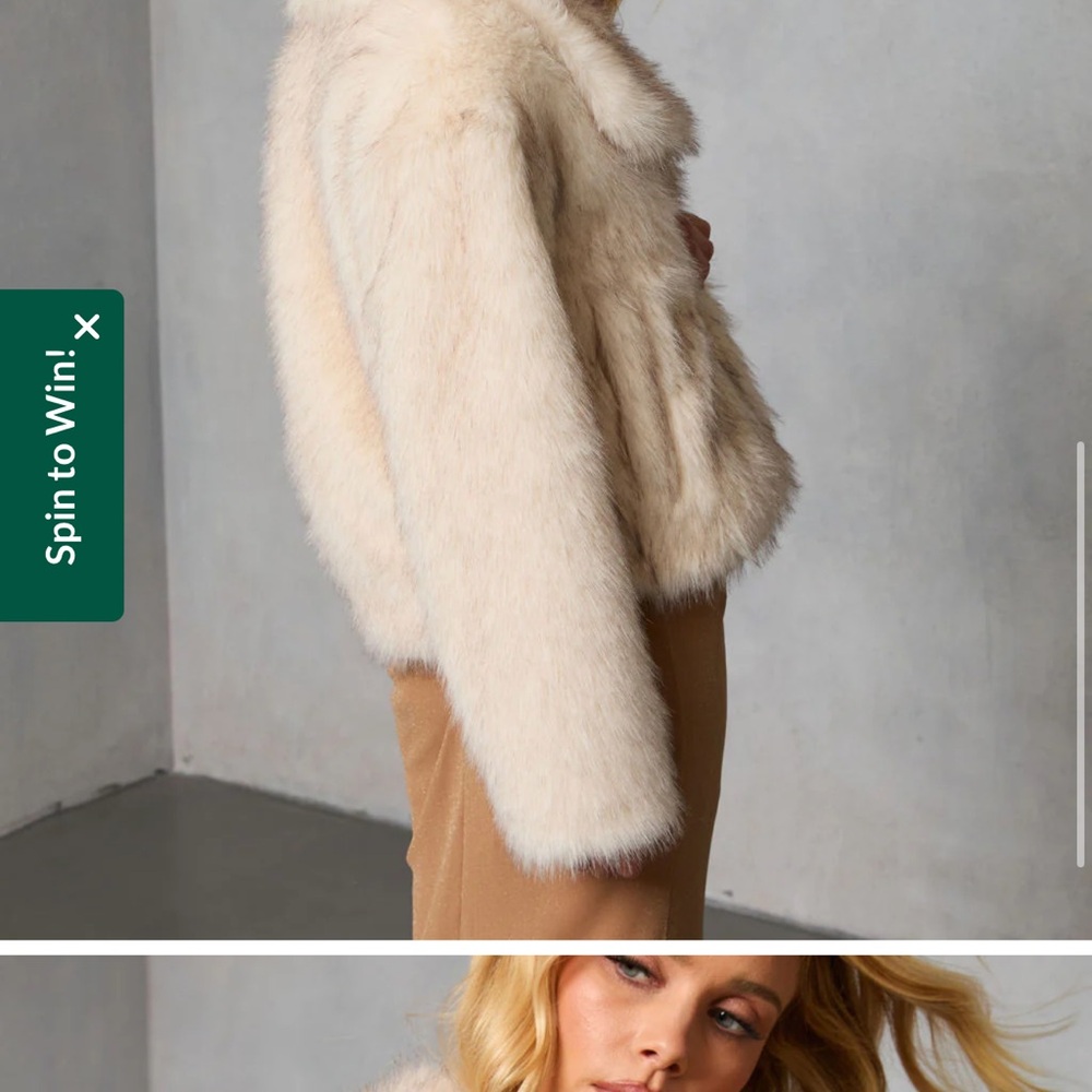 Vici Collection Keep Up with Me Faux Fur Coat size M never worn! - Picture 4 of 5